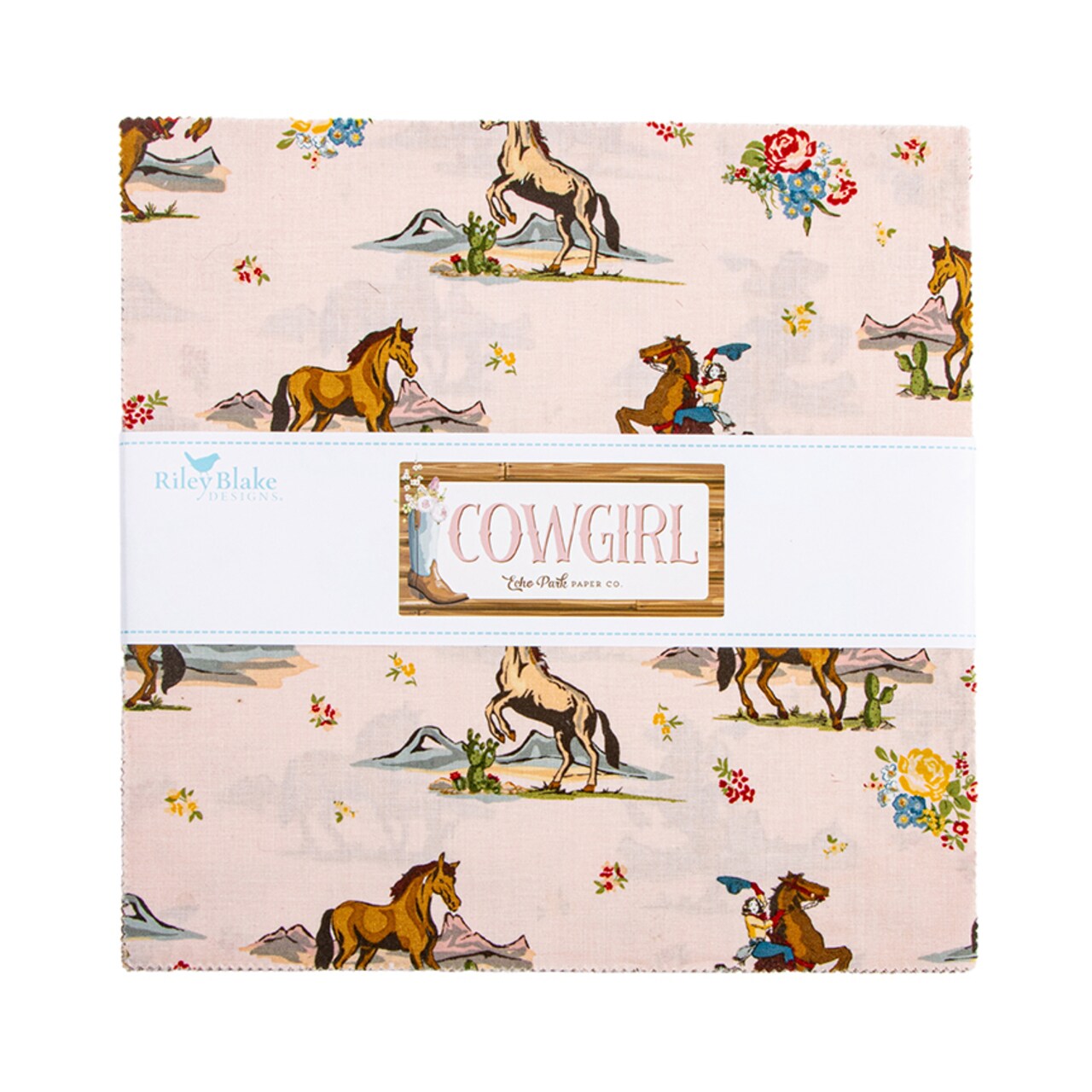 Cowgirl 10" Square Pack (Layer Cake / 10" Stacker) by Riley Blake (10-17480-42)